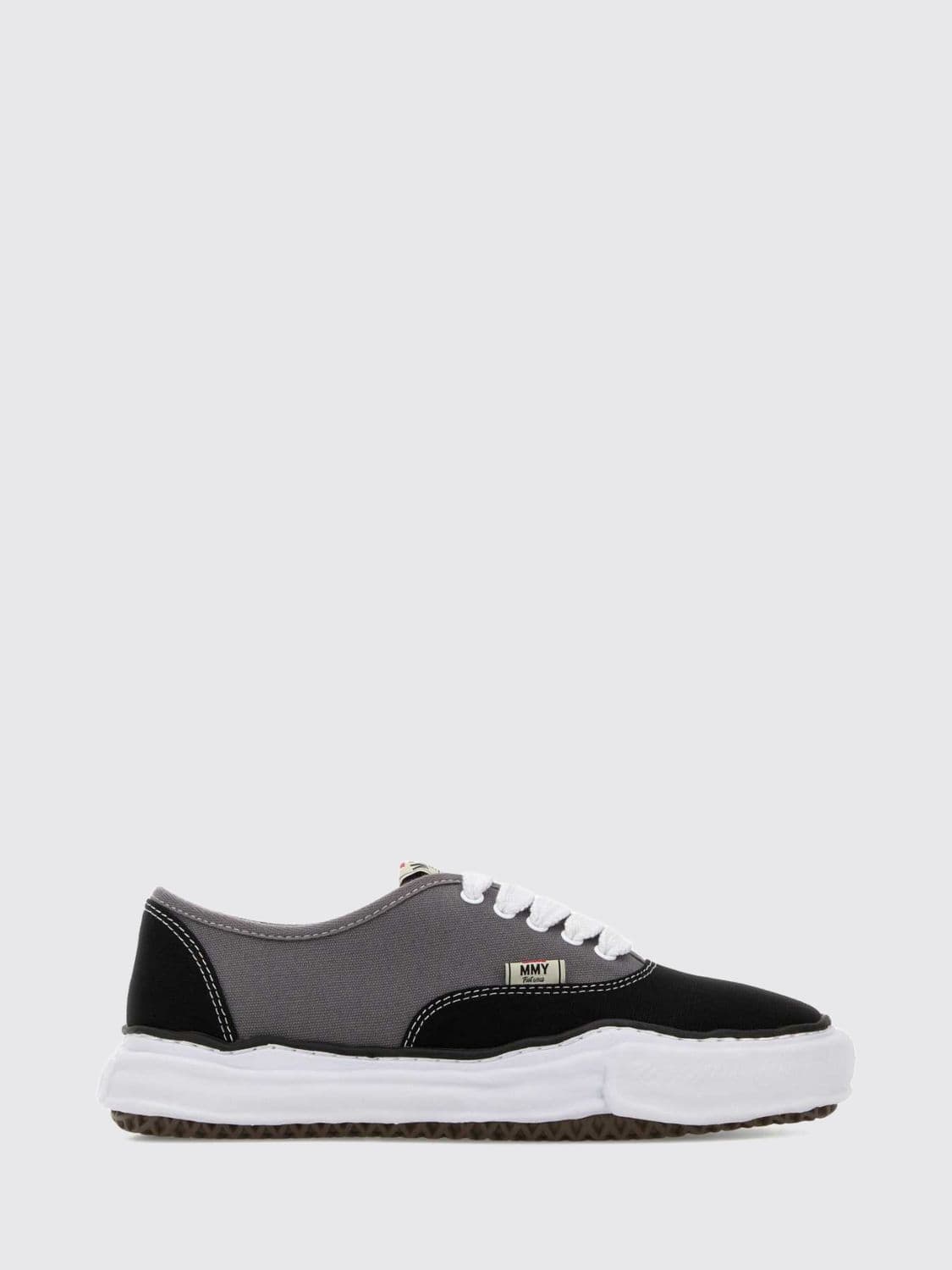 Maison Mihara Yasuhiro Baker OG Bicolour Low Top Canvas Trainers