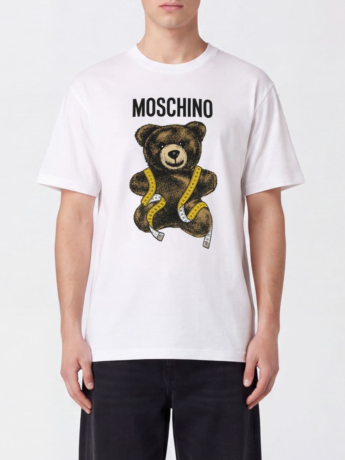 Moschino Couture Teddy Bear Print Cotton T-shirt