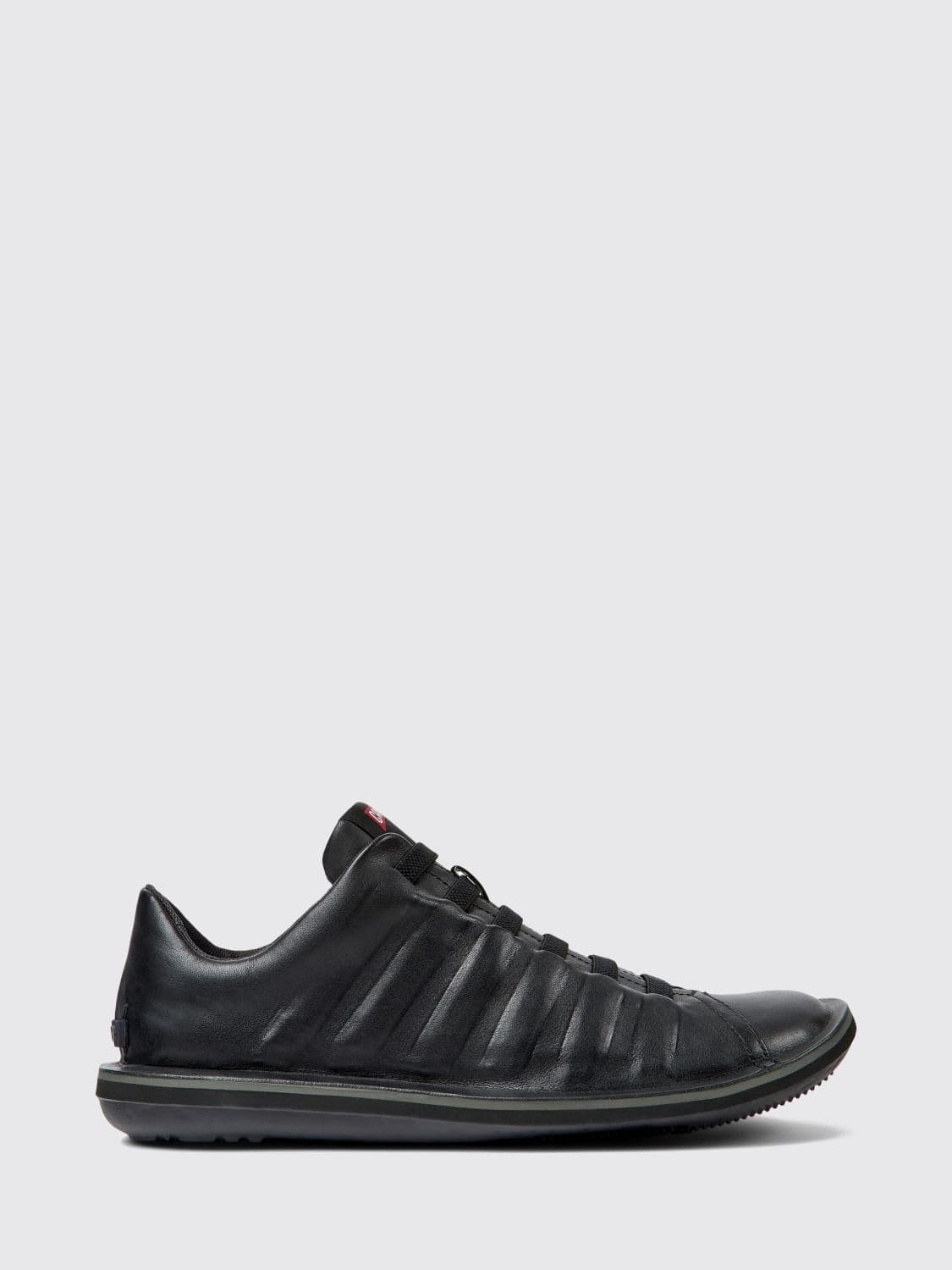 Camper Beetle Smooth Leather Slip-On Ankle Boots with Elastic Laces · 43