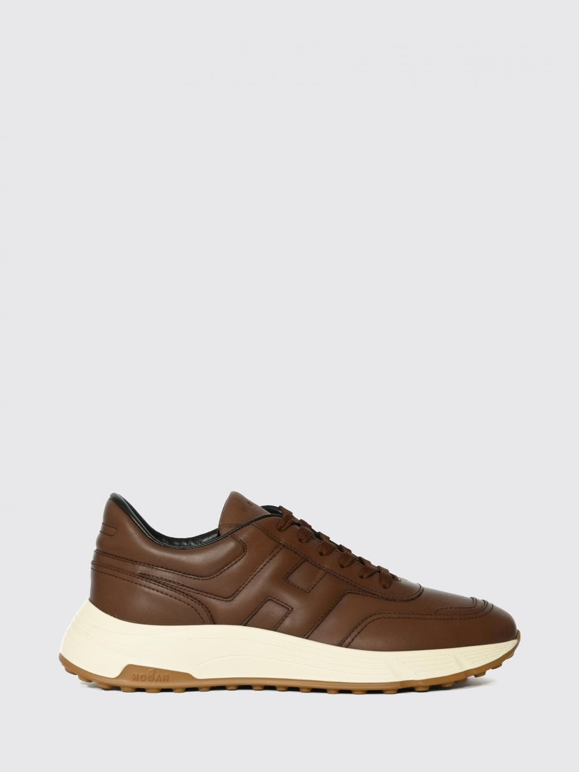 Hogan Hyperlight Low-Top Sneakers in Calfskin Leather with Side H Logo