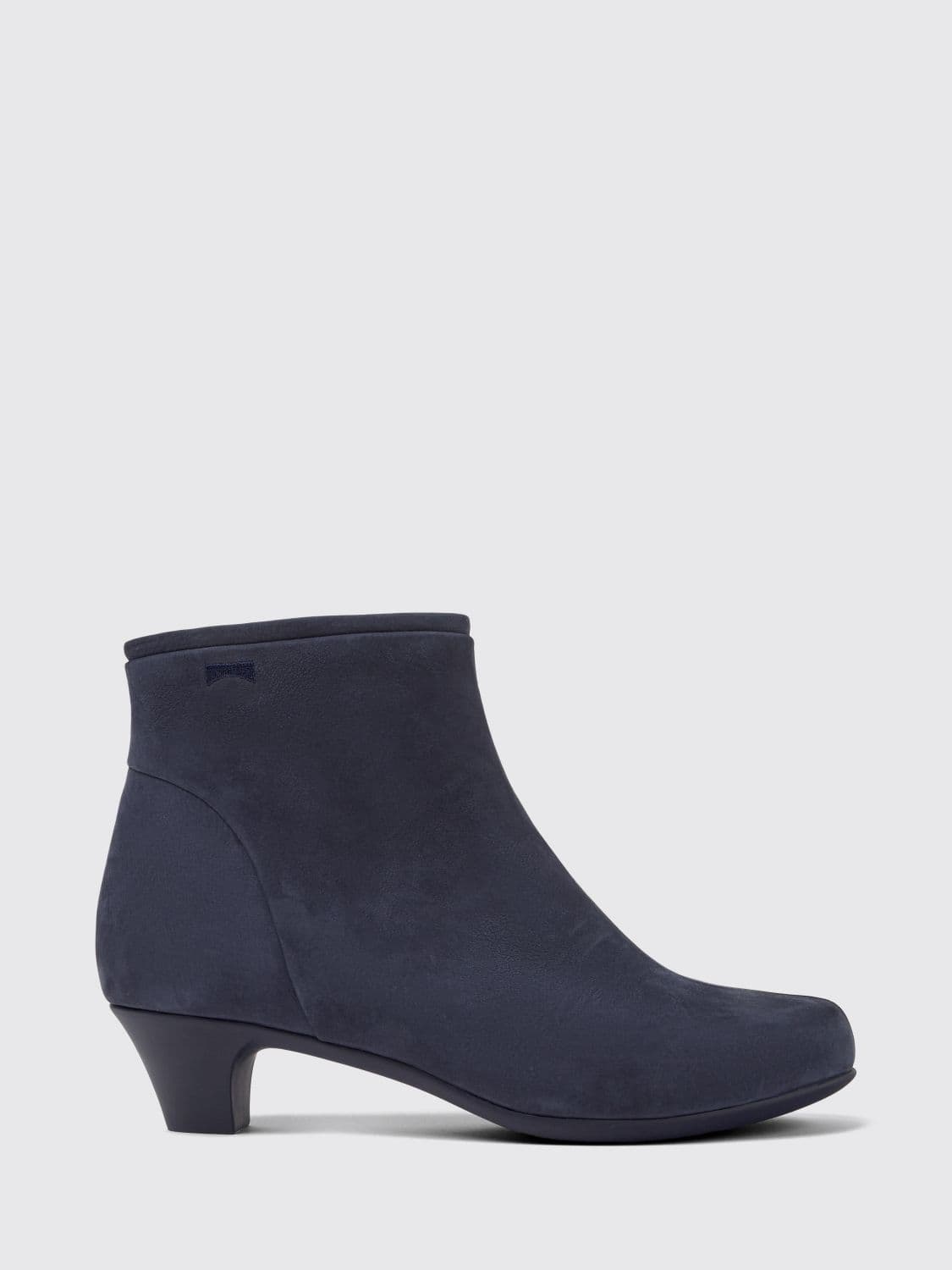 Camper Helena Nubuck Leather Ankle Boots with Side Zip