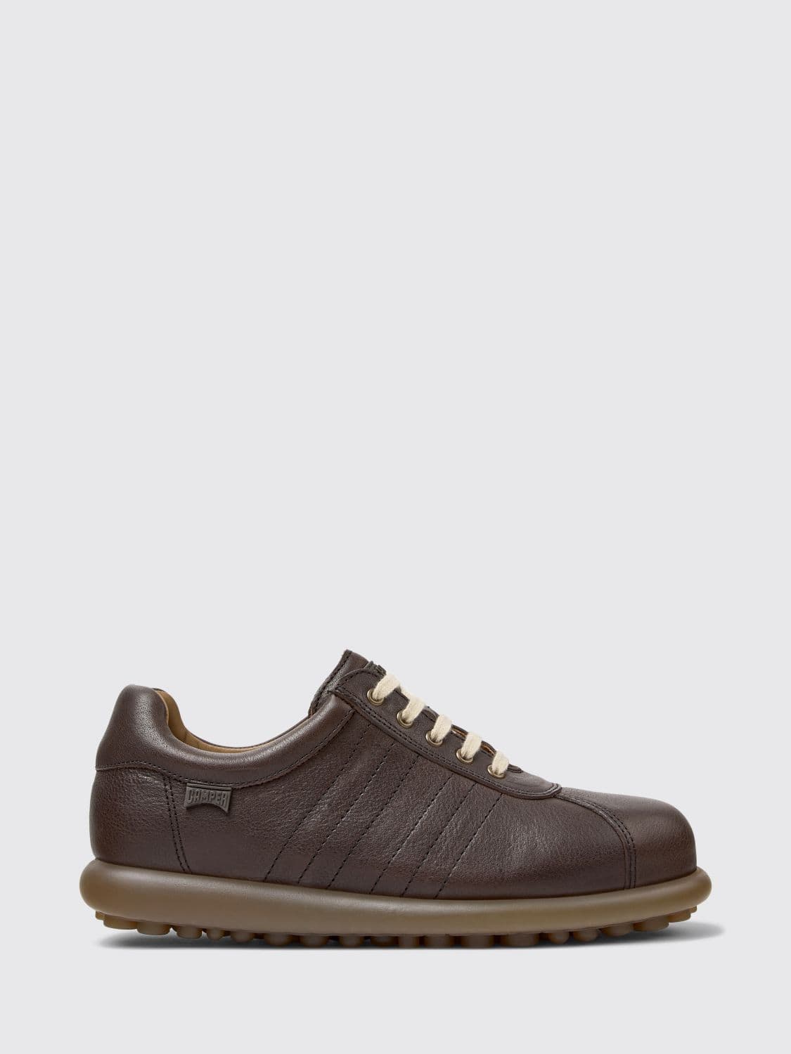 Camper Pelotas Smooth Leather Sneakers with Padded Ankle and Rubber Sole