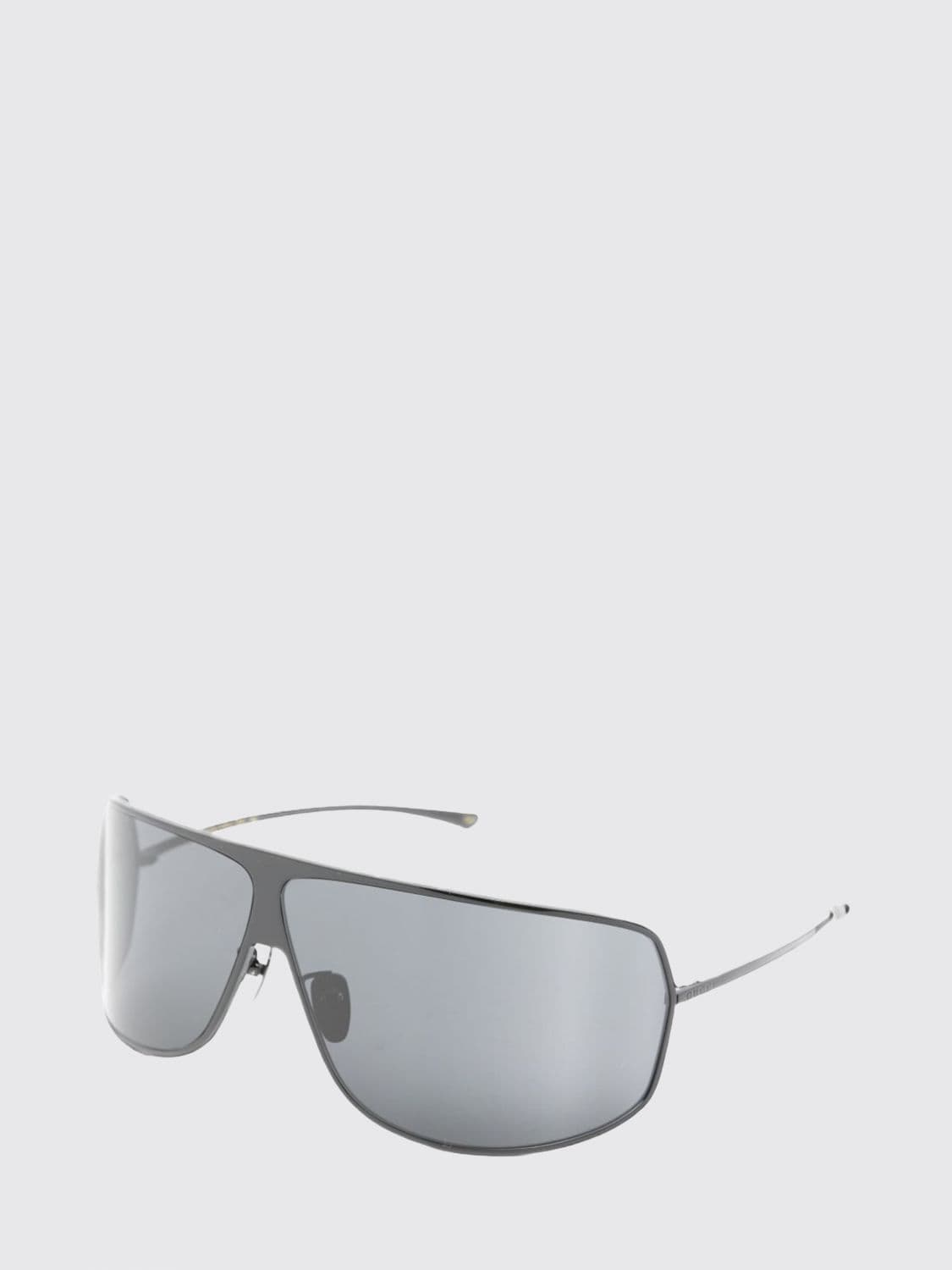 Gucci Rectangular Metal Shield Sunglasses with Embossed Logo