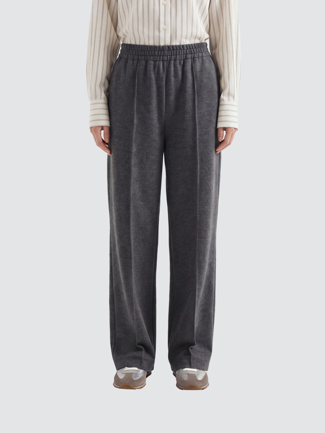 Brunello Cucinelli Wide-Leg Cotton-Blend Joggers