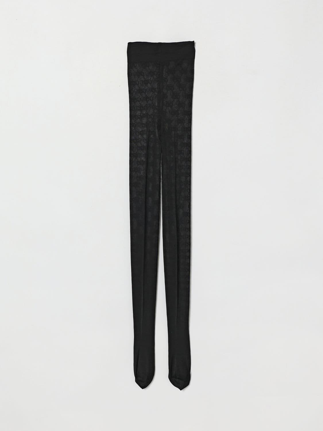 Gucci All-Over GG Monogram Tights in a Stretch Cotton Blend