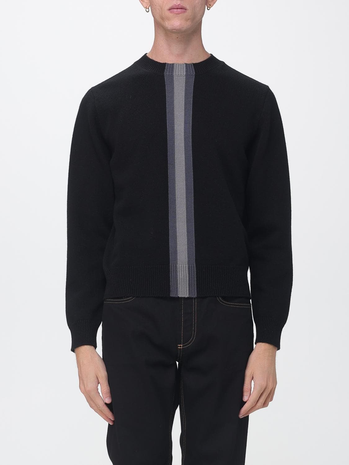 Gucci Striped Pure Wool Crewneck Jumper with Long Sleeves