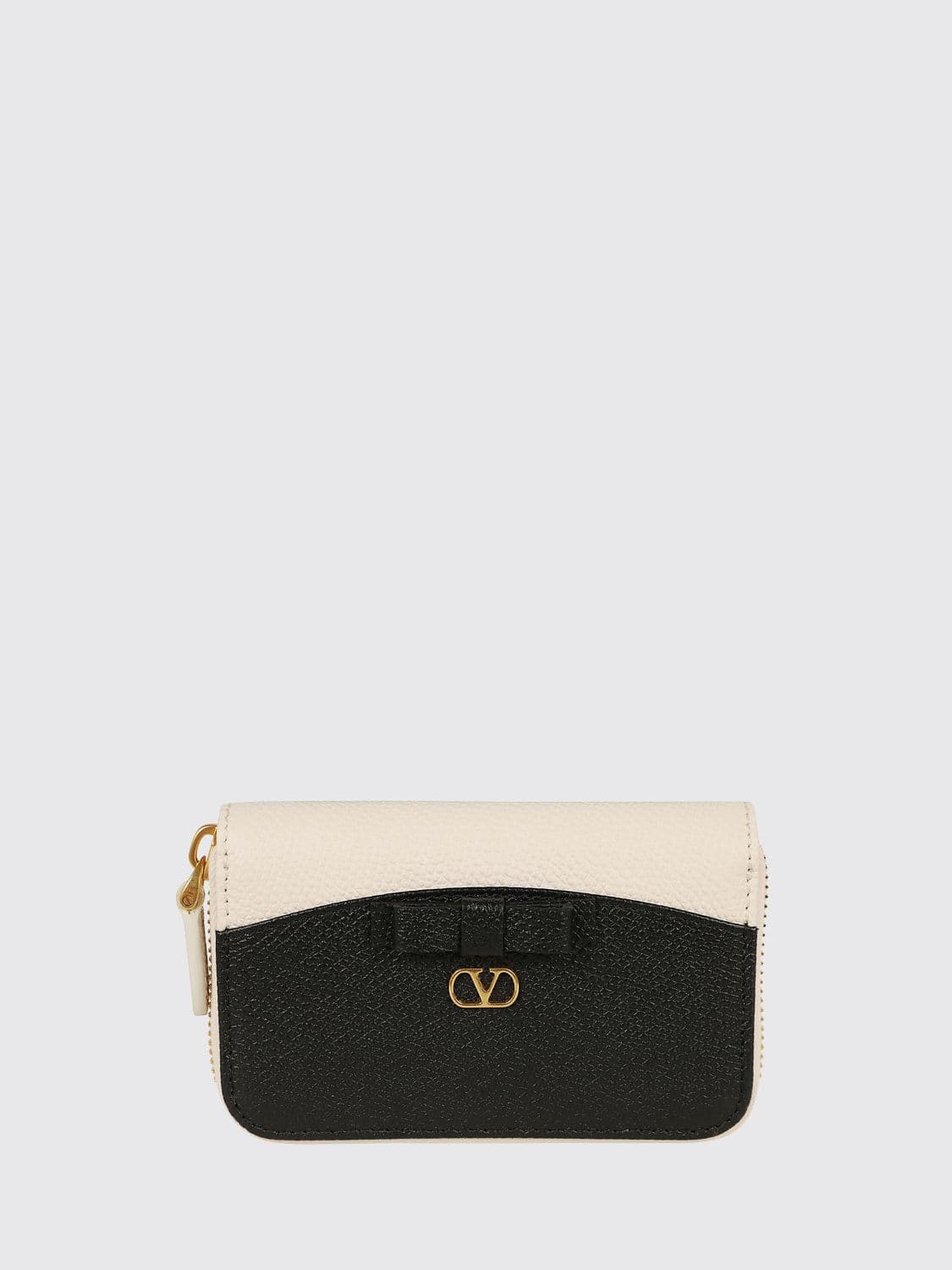 Valentino Garavani VLogo Signature Leather Wallet with Bow