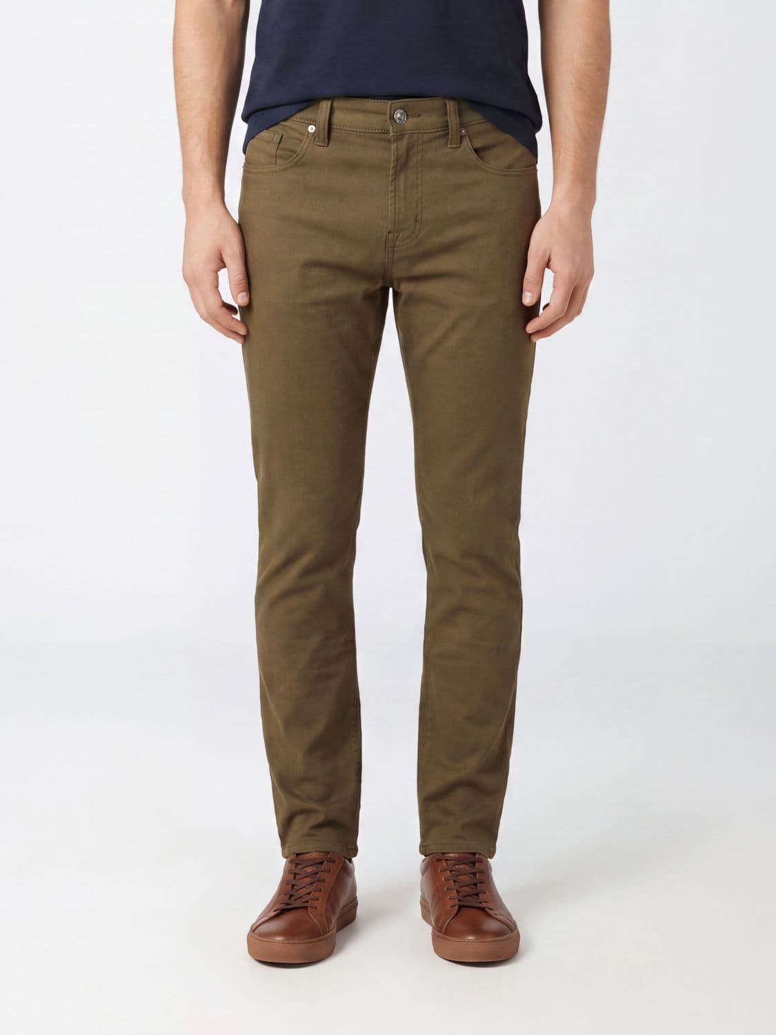 7 For All Mankind Mid-Rise Slim-Fit Five-Pocket Skinny Jeans