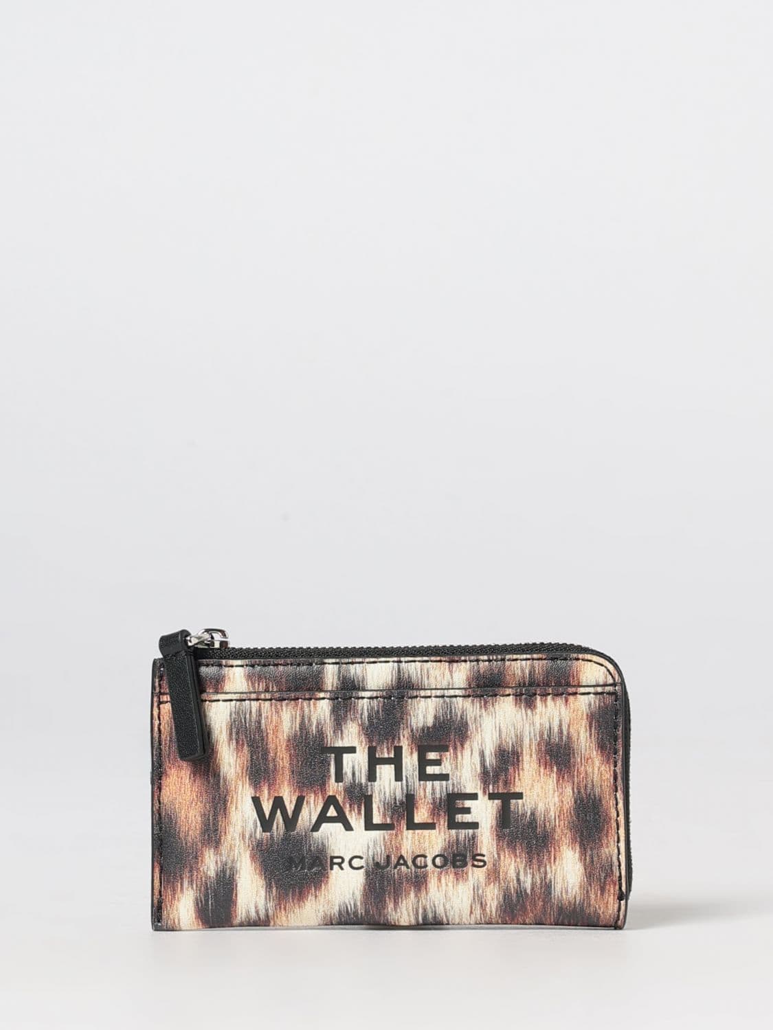 Marc Jacobs The Wallet Animal Print Calfskin Leather Wallet with Zip Closure