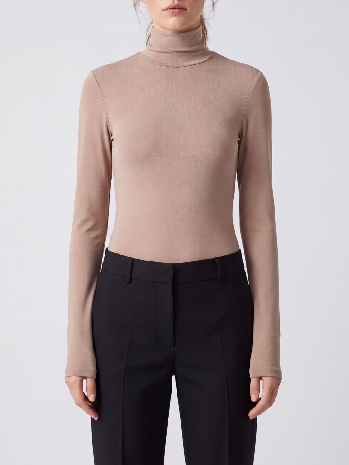 The Andamane Slim-Fit Long-Sleeved Jersey Roll Neck Top
