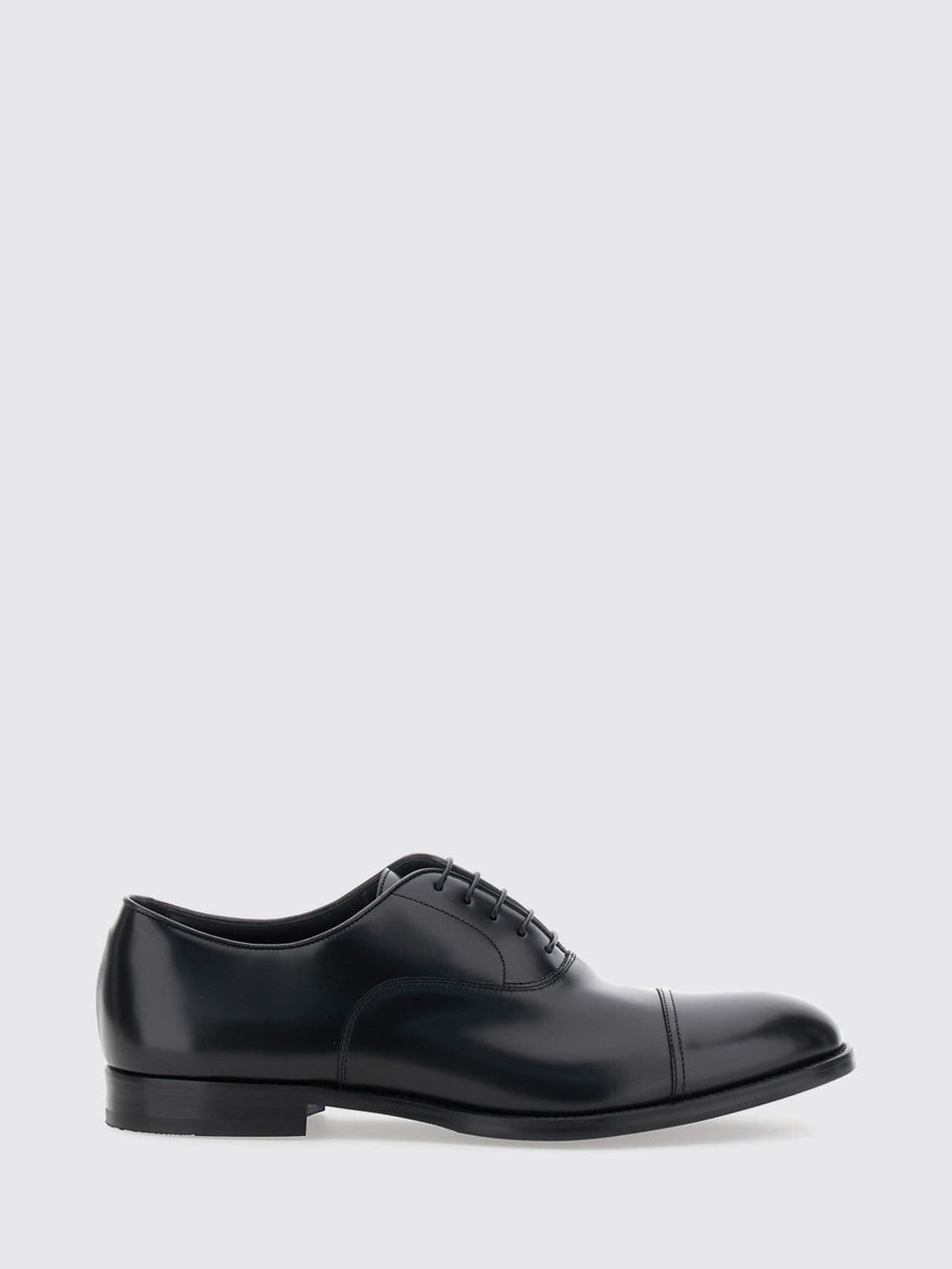 Doucal's Oxford Formal Lace-Up Shoes in Smooth Calfskin