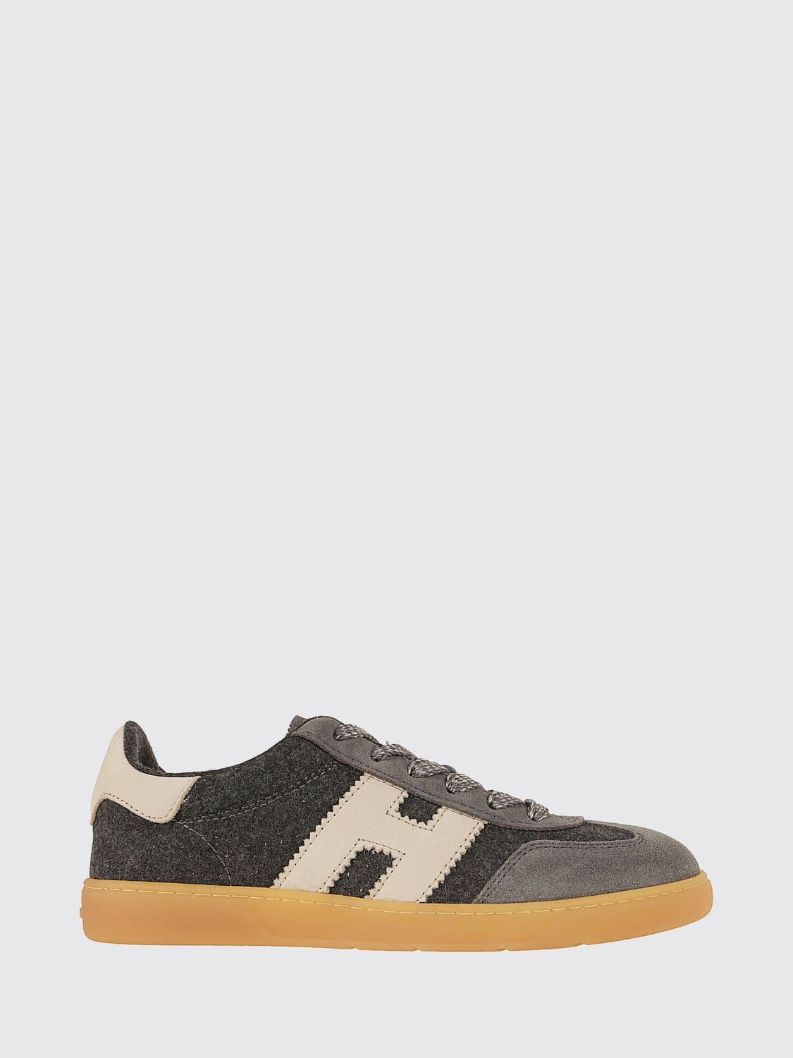 Hogan Cool Suede and Wool Blend Trainers with H Logo