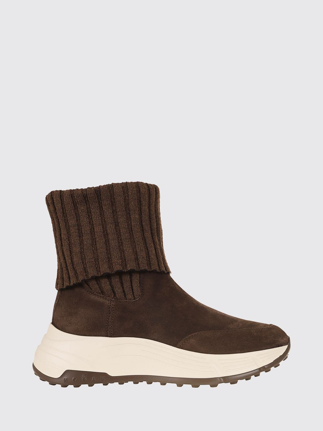 Hogan H669 Suede Chelsea Boots with Wool Lining