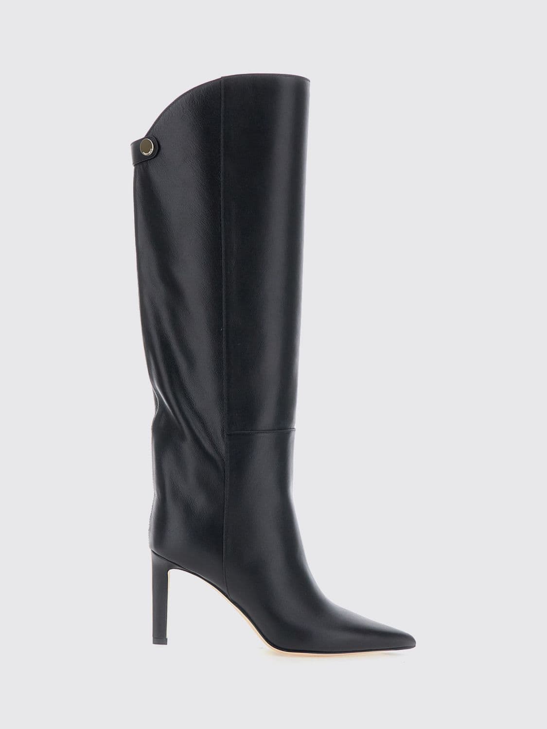 Jimmy Choo Alizze Knee-High Boots in Calfskin with Stiletto Heel