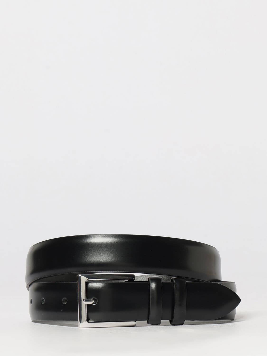 Orciani Classic Belt in Smooth Leather with a Pin Buckle