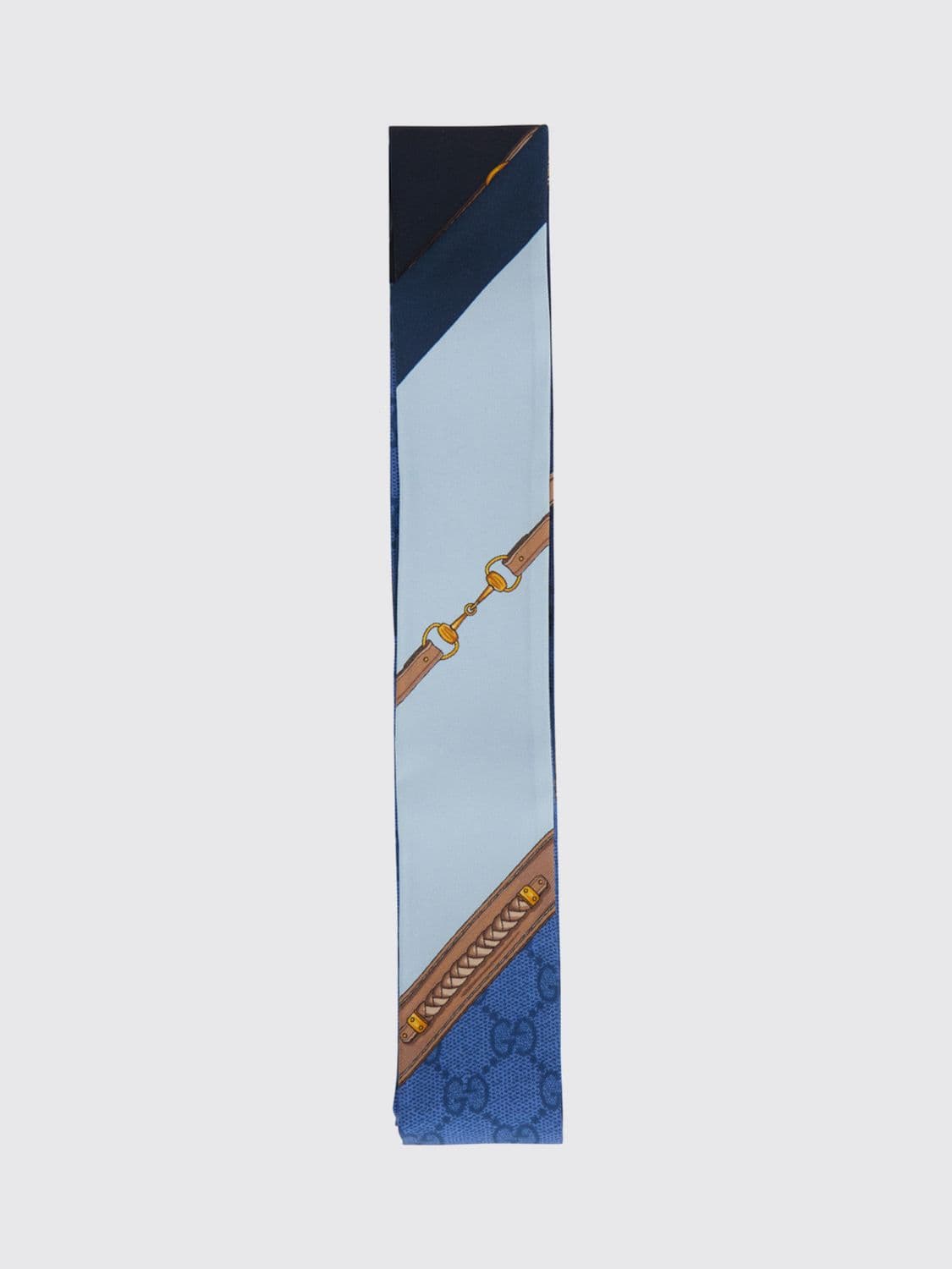 Gucci GG Monogram Print Silk Bandeau
