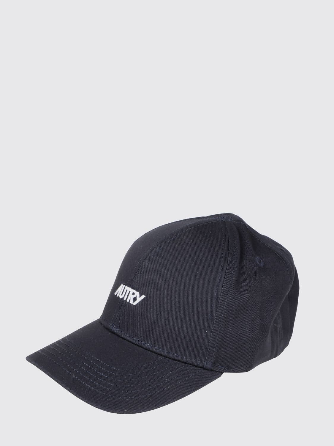 Autry Ribbed Wool Beanie Hat with Turn-Up Cuff and Contrast Logo · OS