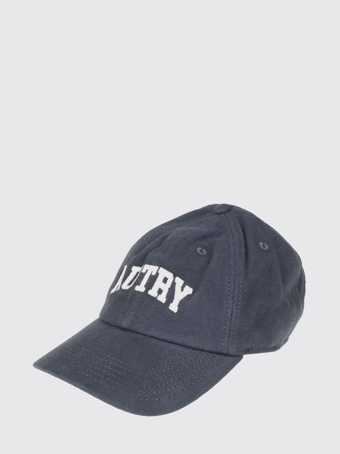 Autry Ribbed Wool Beanie Hat with Turn-Up Cuff and Contrast Logo