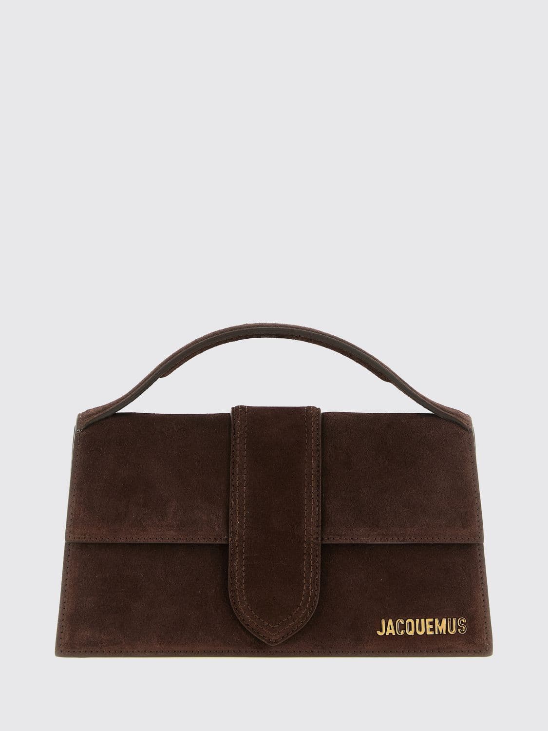 Jacquemus Le Grand Bambino Suede Leather Handbag with Logo · OS