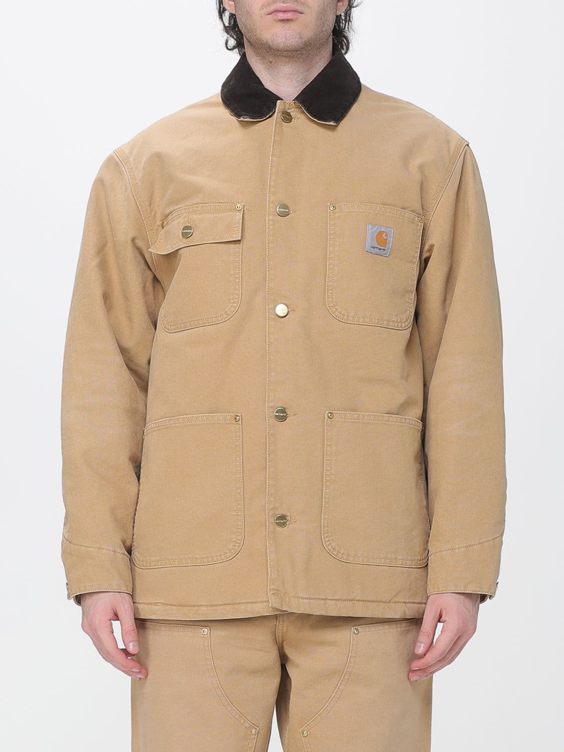 Carhartt Wip OG Chore Cotton Jacket with Corduroy Collar