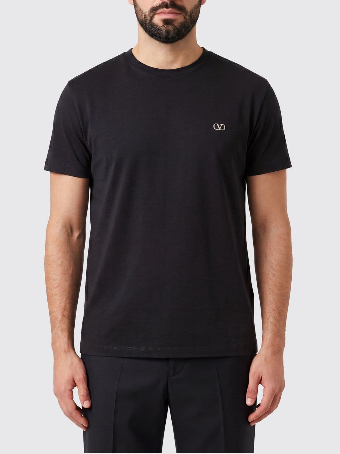 Valentino Garavani VLogo Signature Cotton Crewneck T-Shirt