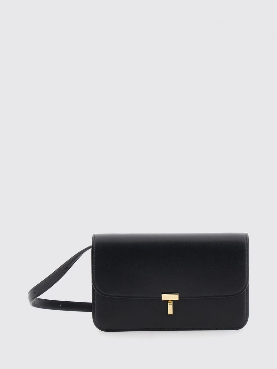 Toteme T-Lock Mini Leather Crossbody Bag with Monogram Clasp · OS