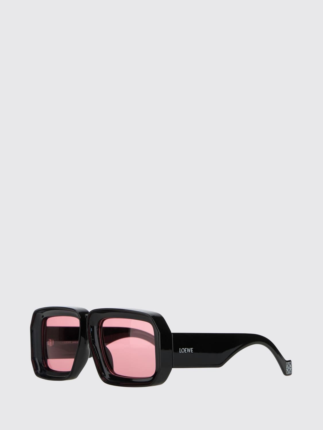 Loewe Rectangular Aviator Sunglasses in Acetate with Contrast Logo · OS