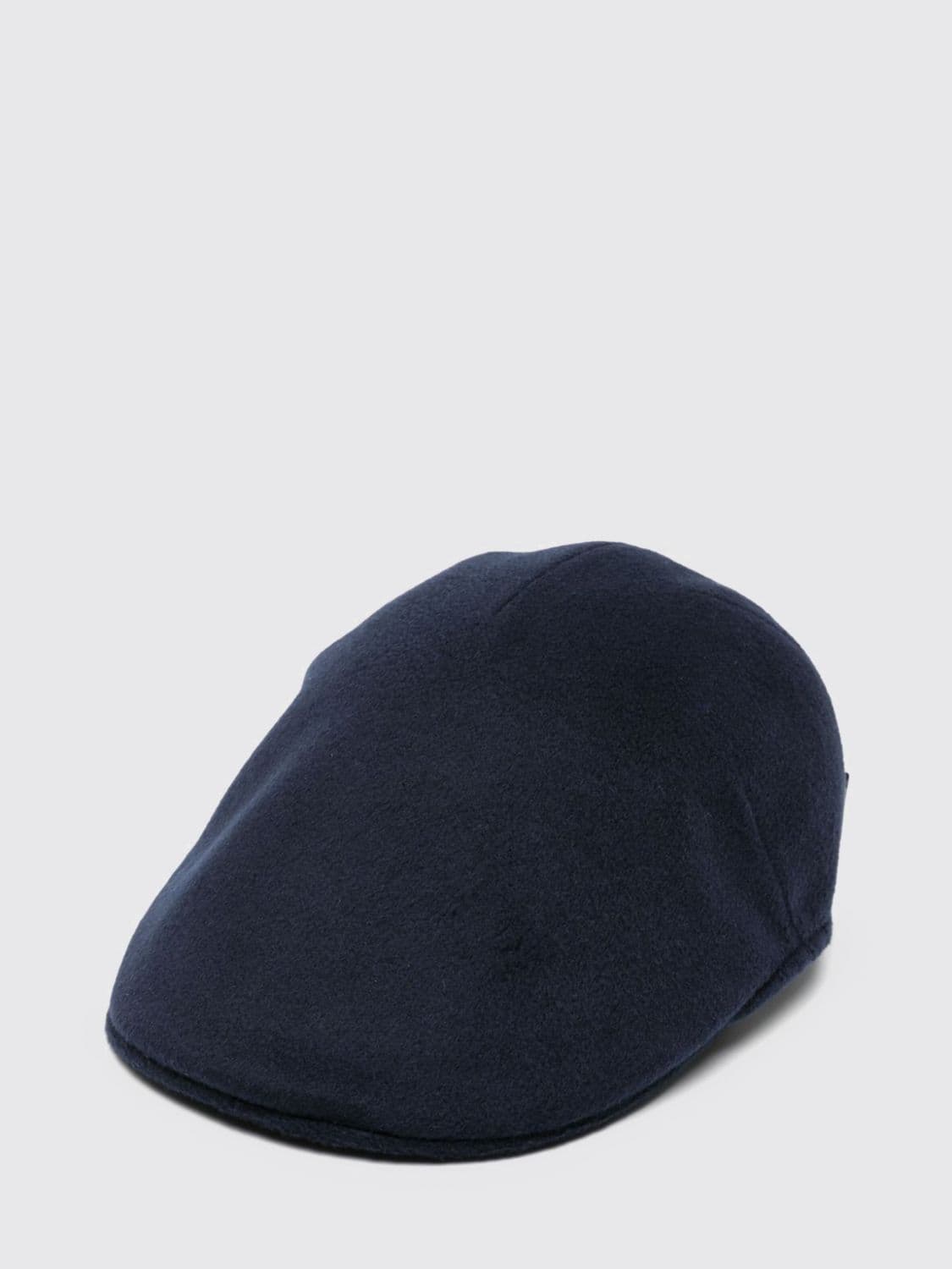 Borsalino Cashmere Beret with a Side Logo Plaque
