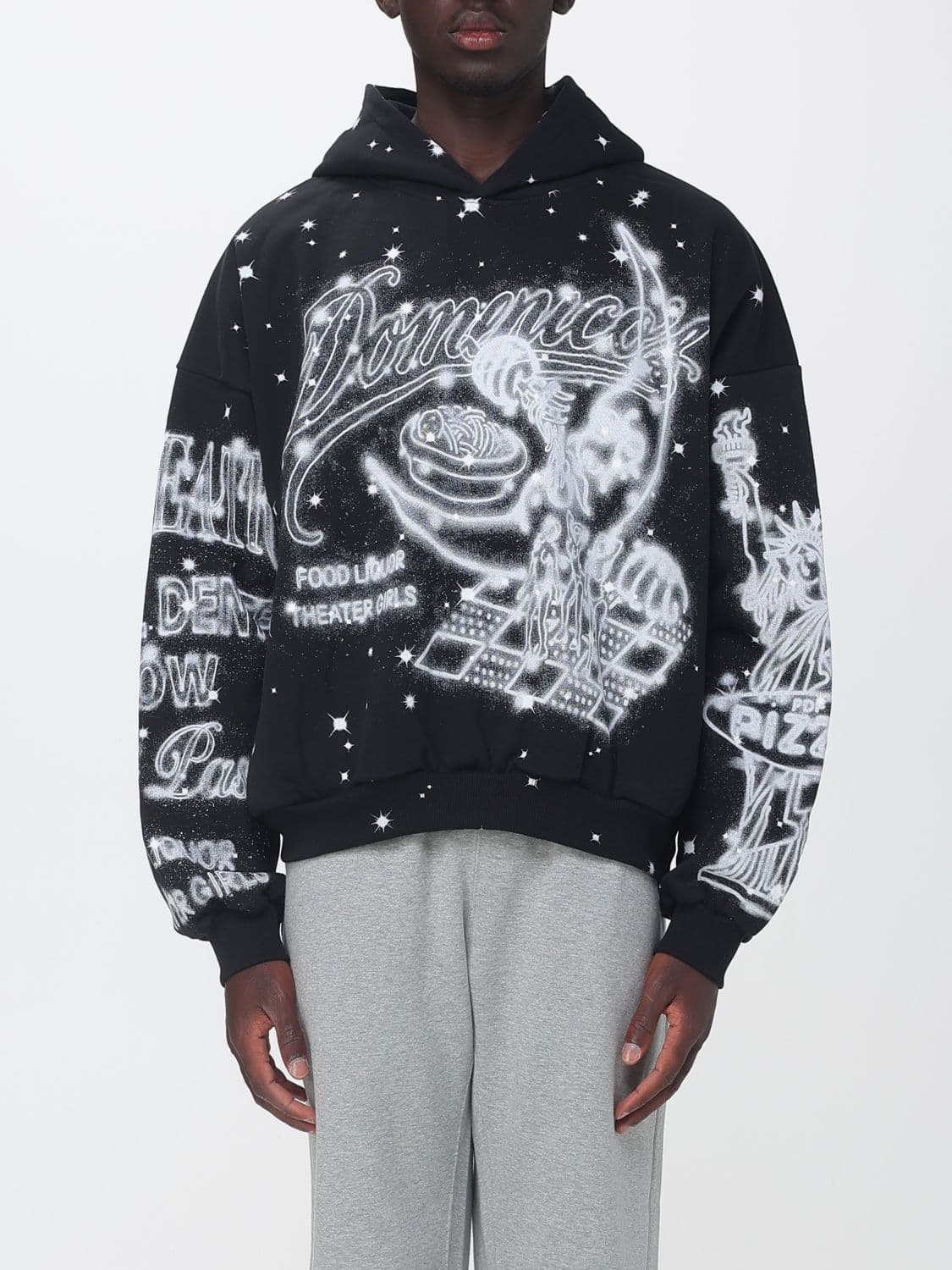 Pdf Relaxed Fit Cotton Graphic Print Hoodie