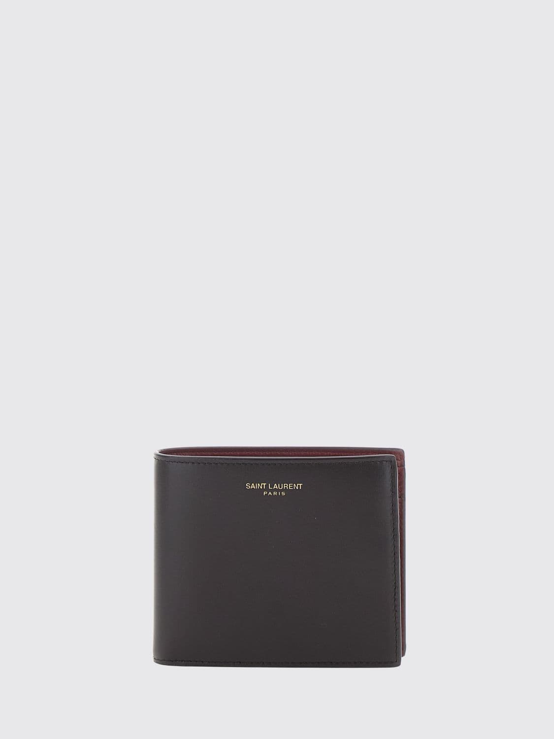Saint Laurent Smooth Calfskin Bifold Wallet with Logo