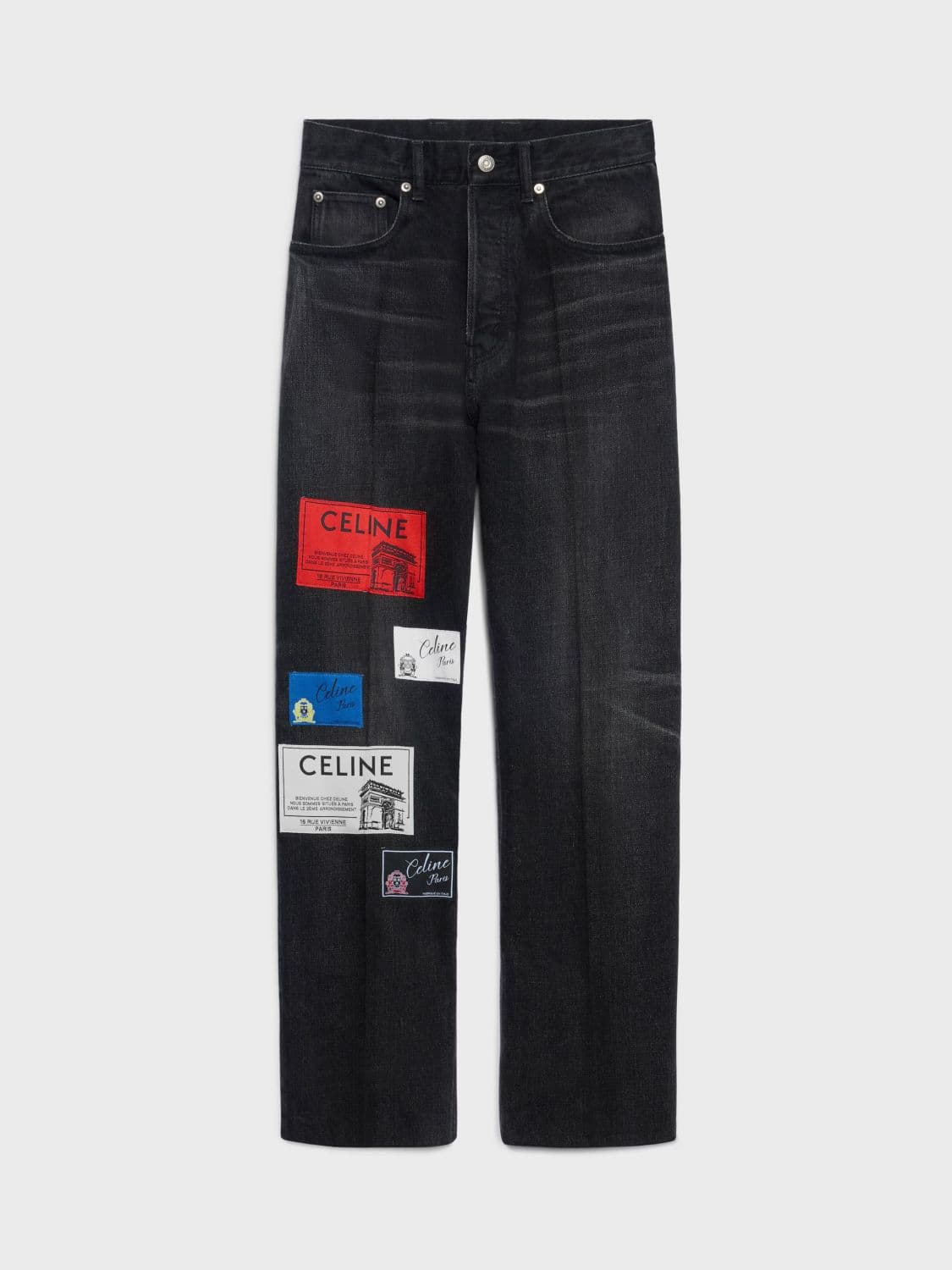 Celine Jeans Men color Black