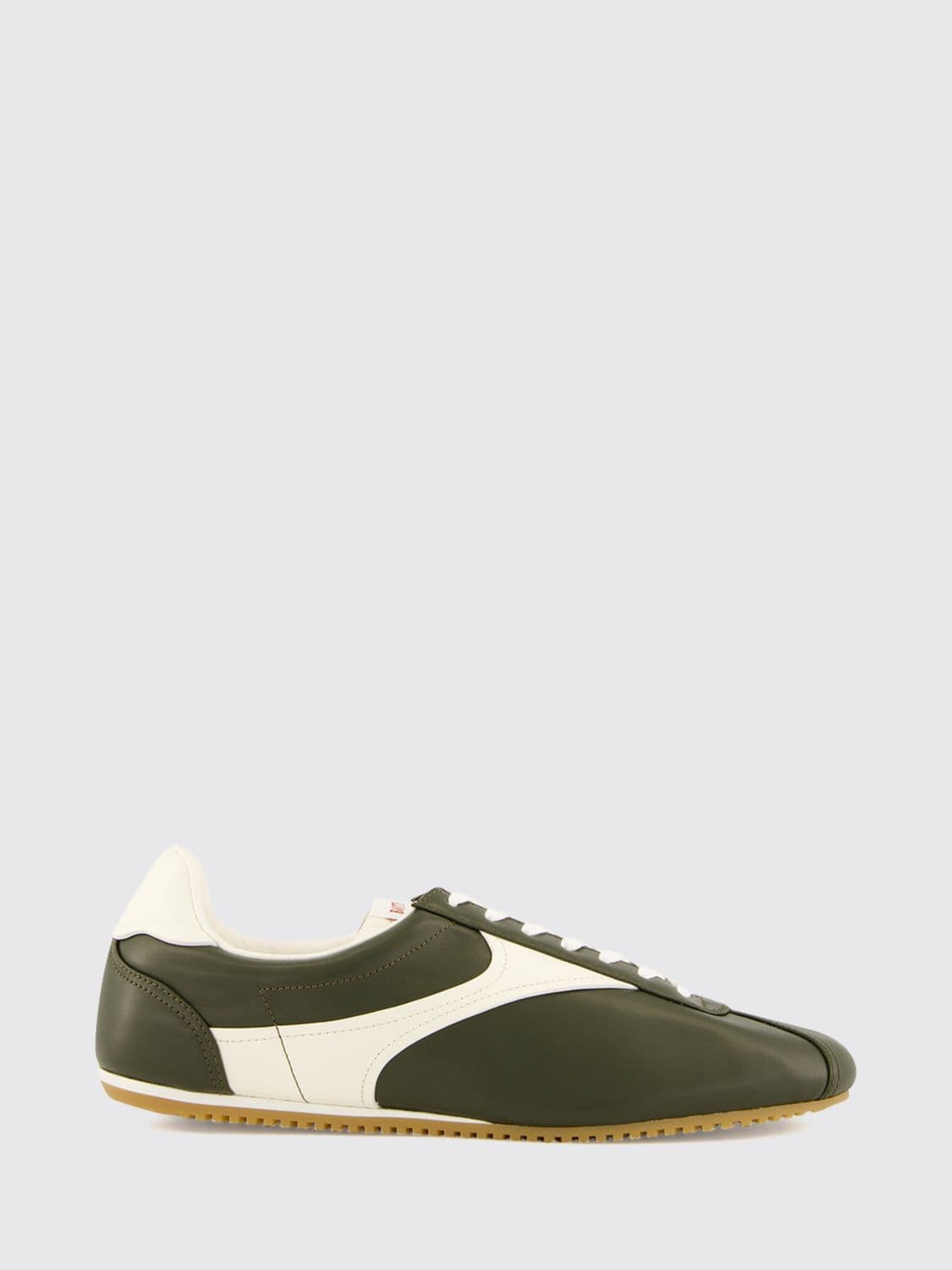 Bottega Veneta Shot Bicolor Abstract Pattern Calfskin Leather Sneakers