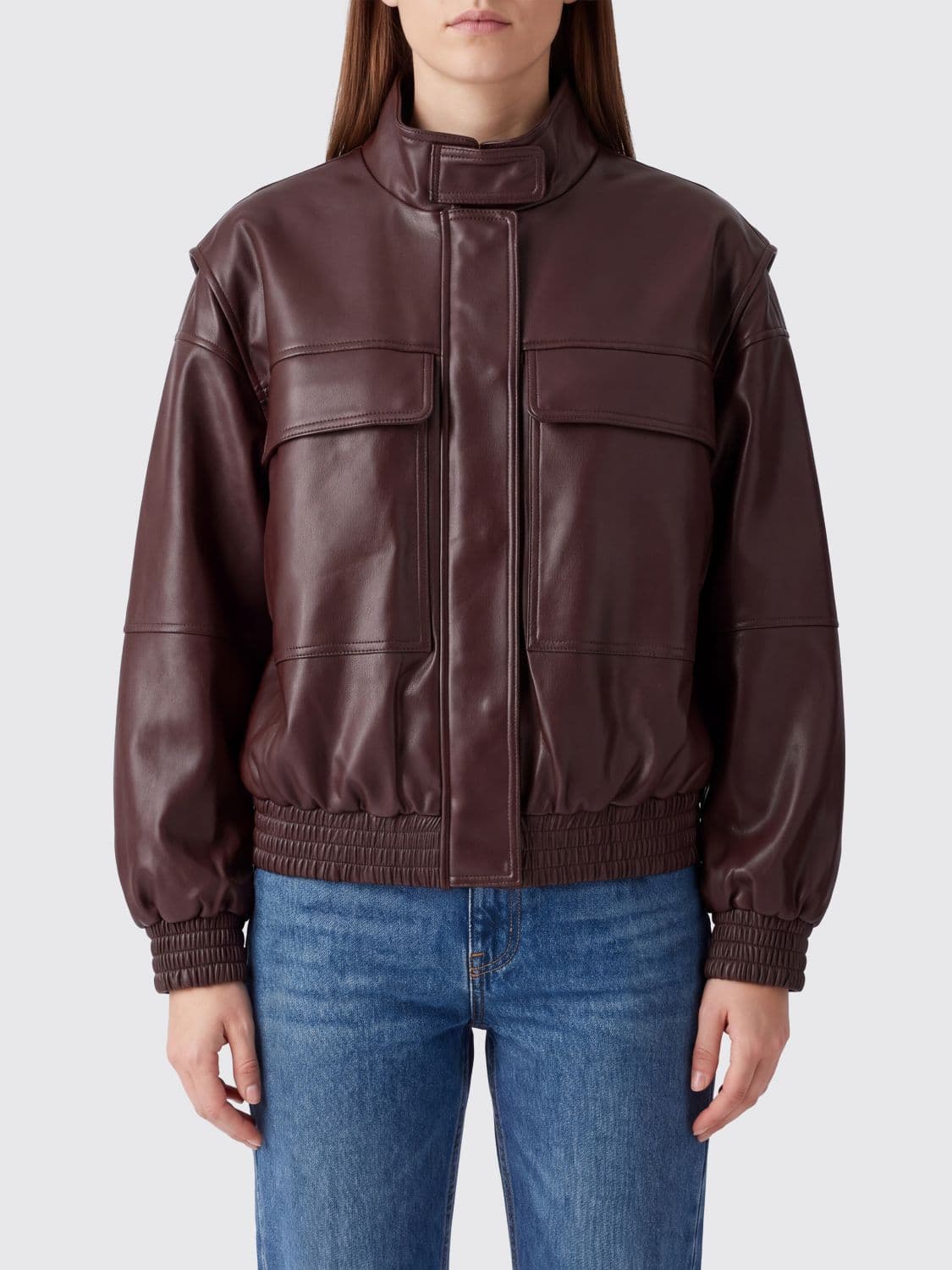 Twinset Jacket Woman color Burgundy