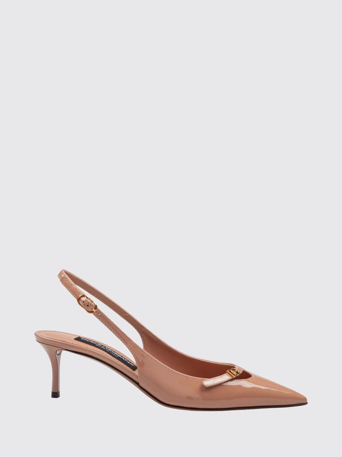Dolce & Gabbana Patent Leather Slingback Pumps with DG Monogram