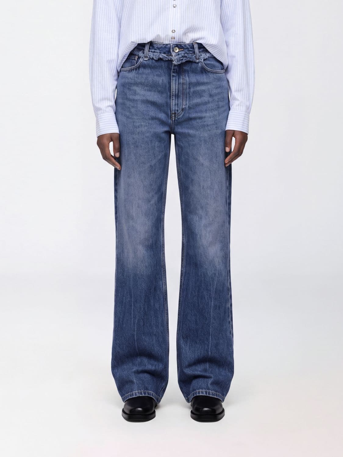 Rabanne Jeans Woman color Blue