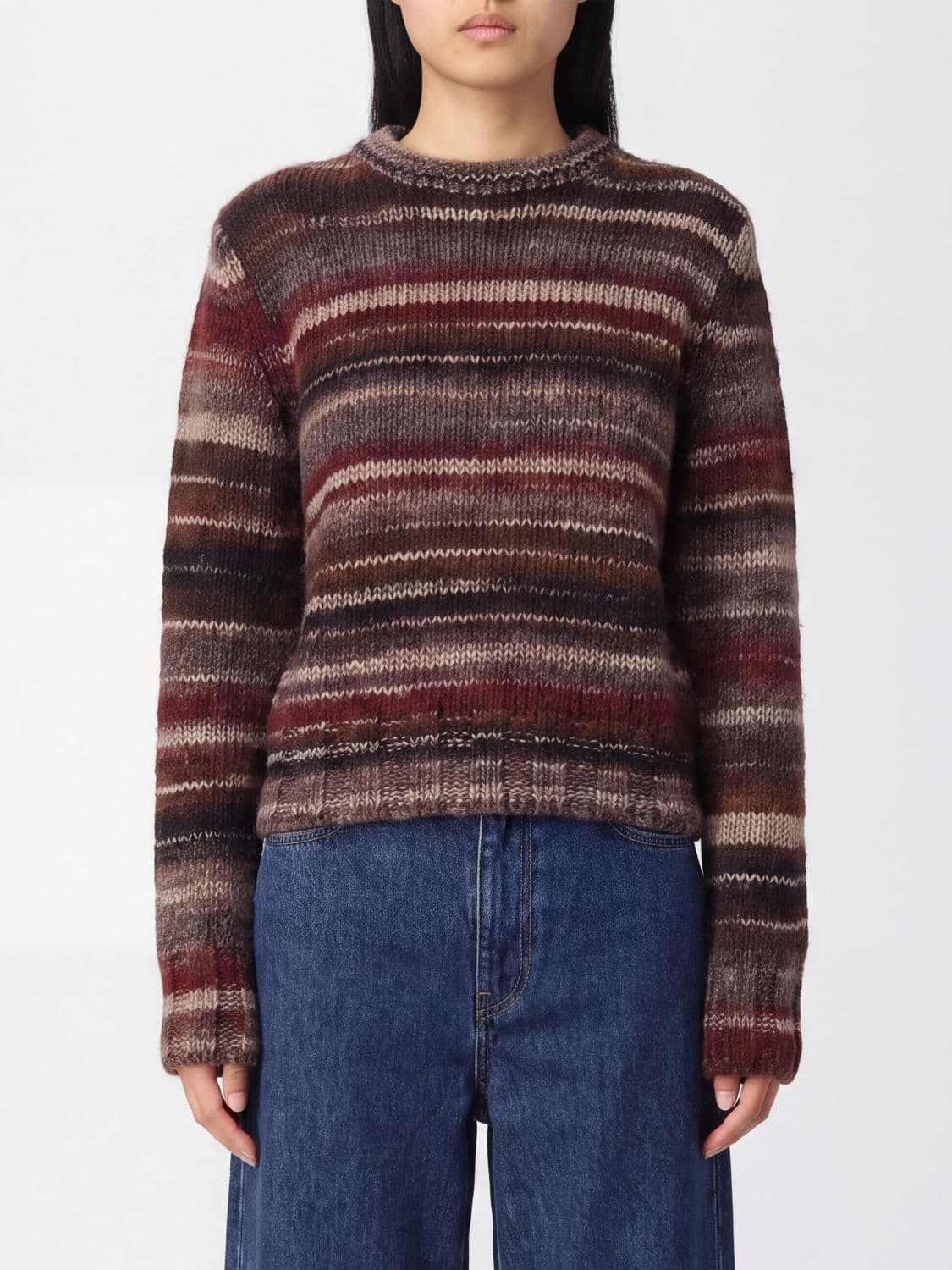 Kangra Striped Wool-Blend Crewneck Jumper