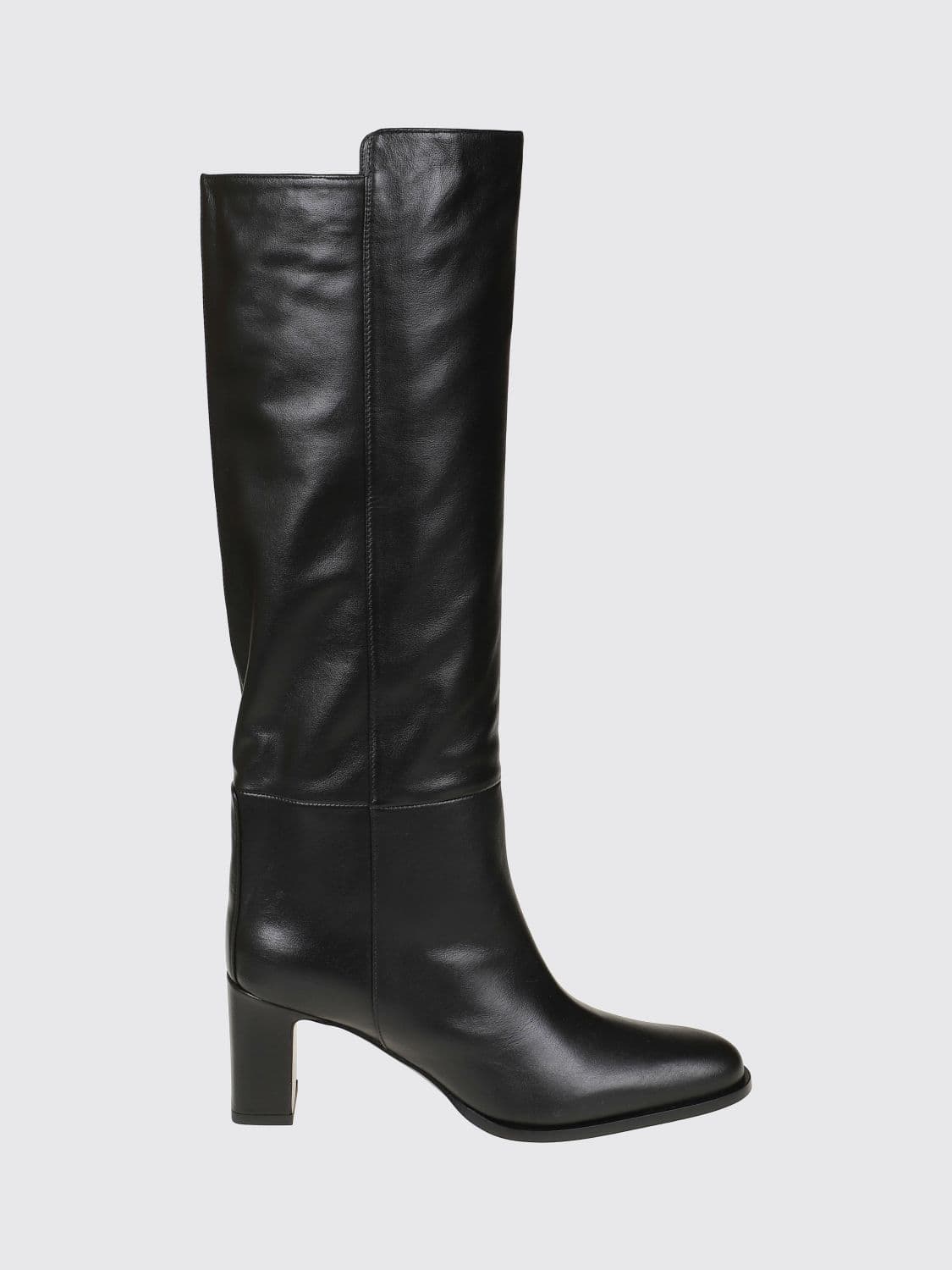 Jimmy Choo Caly Mid-Heel Knee-High Boots in Smooth Leather