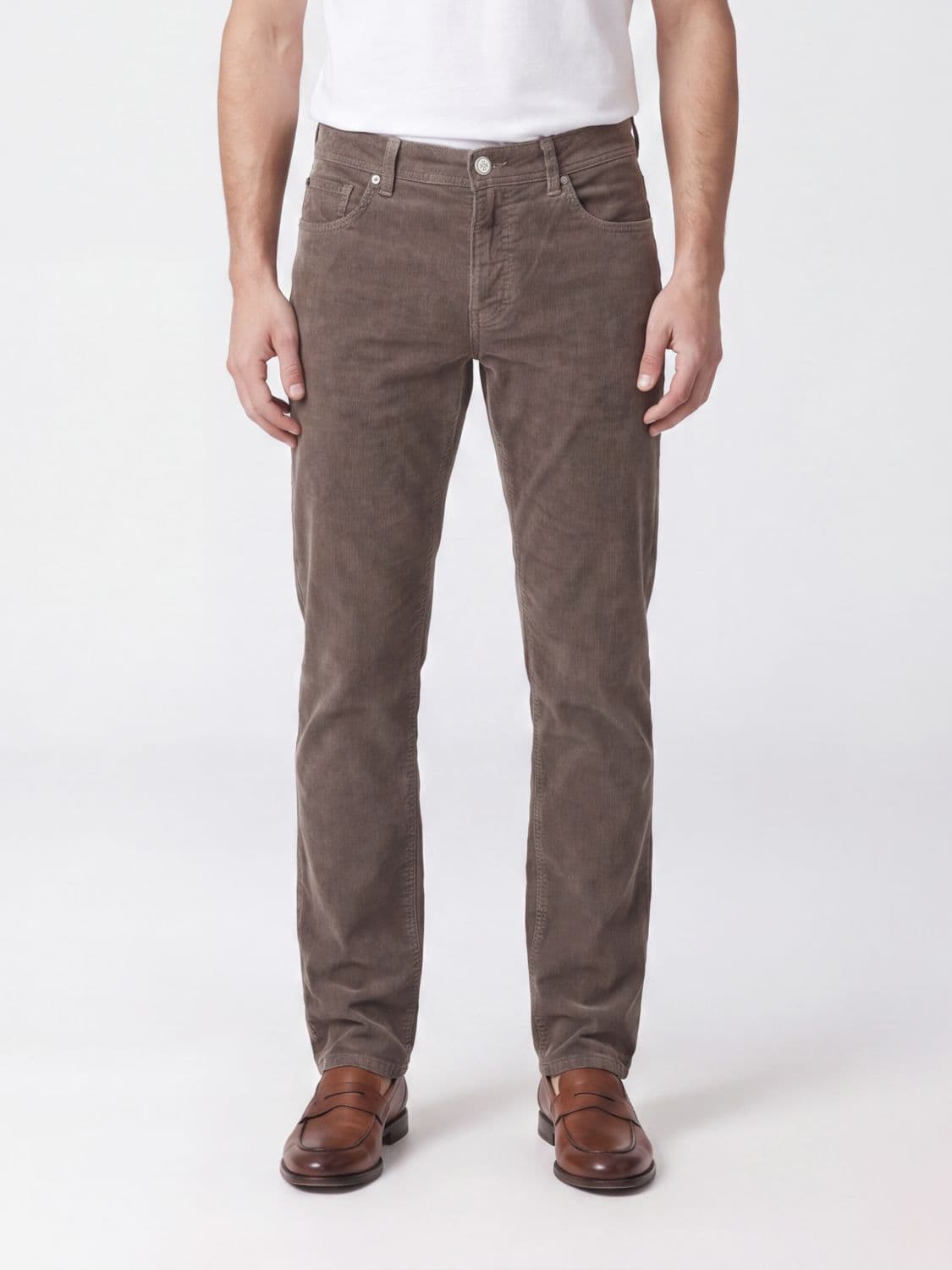 Jacob Cohen Slim Fit Cotton Blend Corduroy Trousers