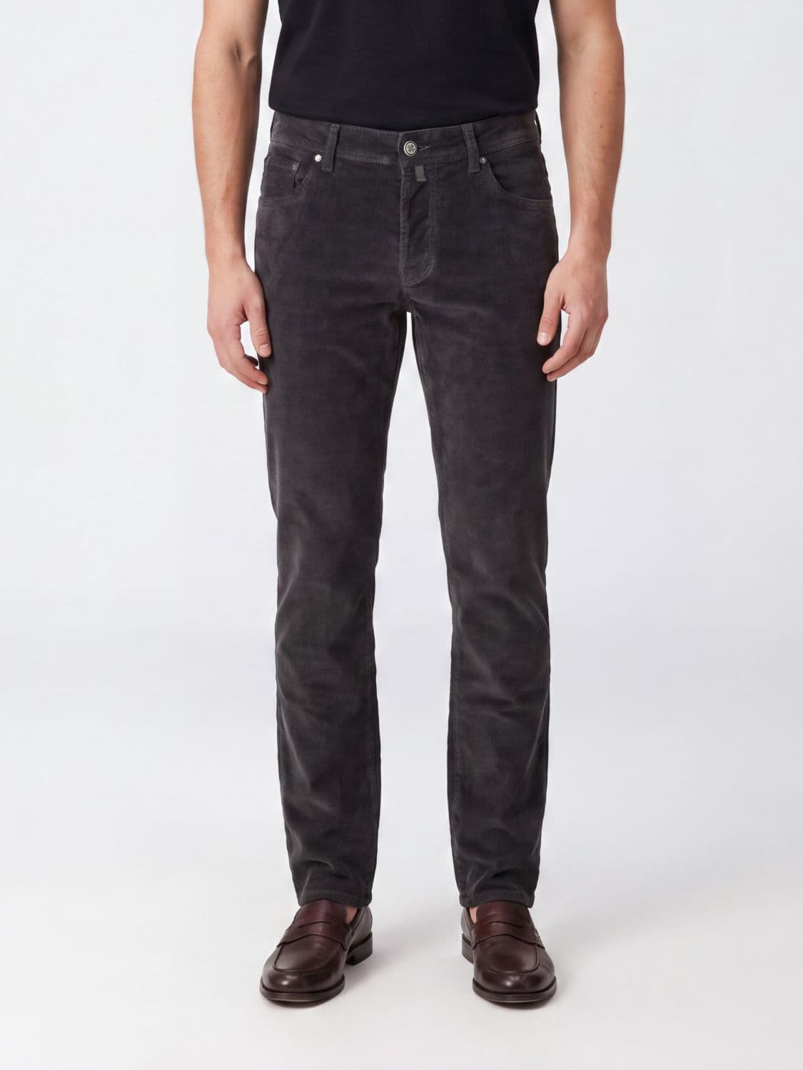 Jacob Cohen Slim Fit Cotton Blend Corduroy Trousers