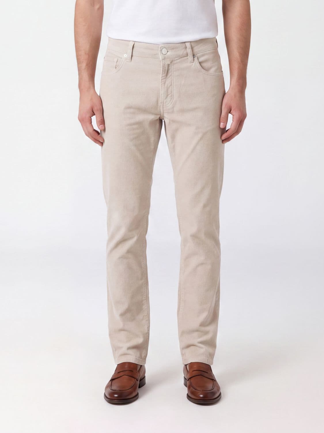Jacob Cohen Slim Fit Cotton Blend Corduroy Trousers