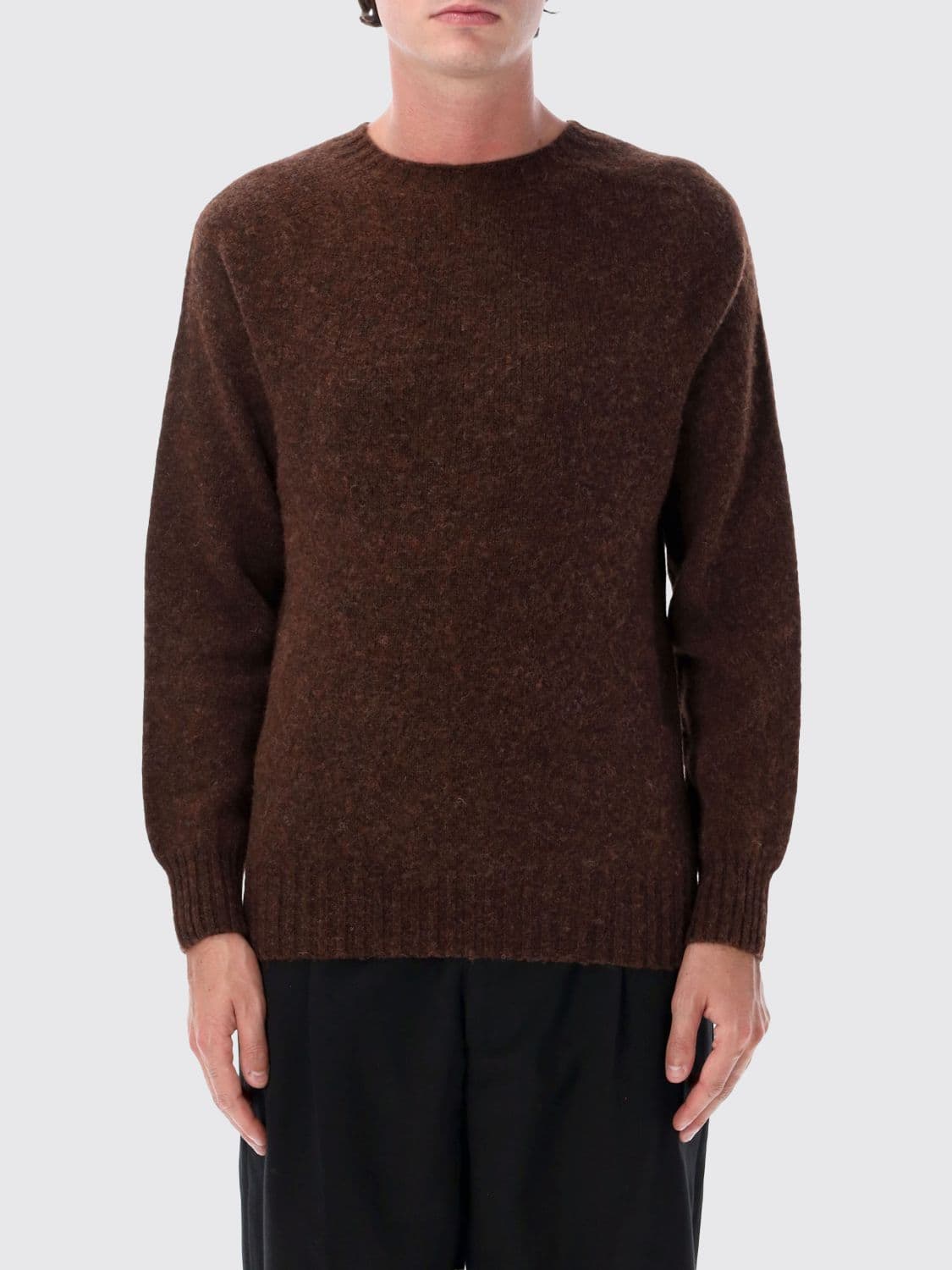 Howlin Crewneck Wool Blend Jumper with Ribbed Trims