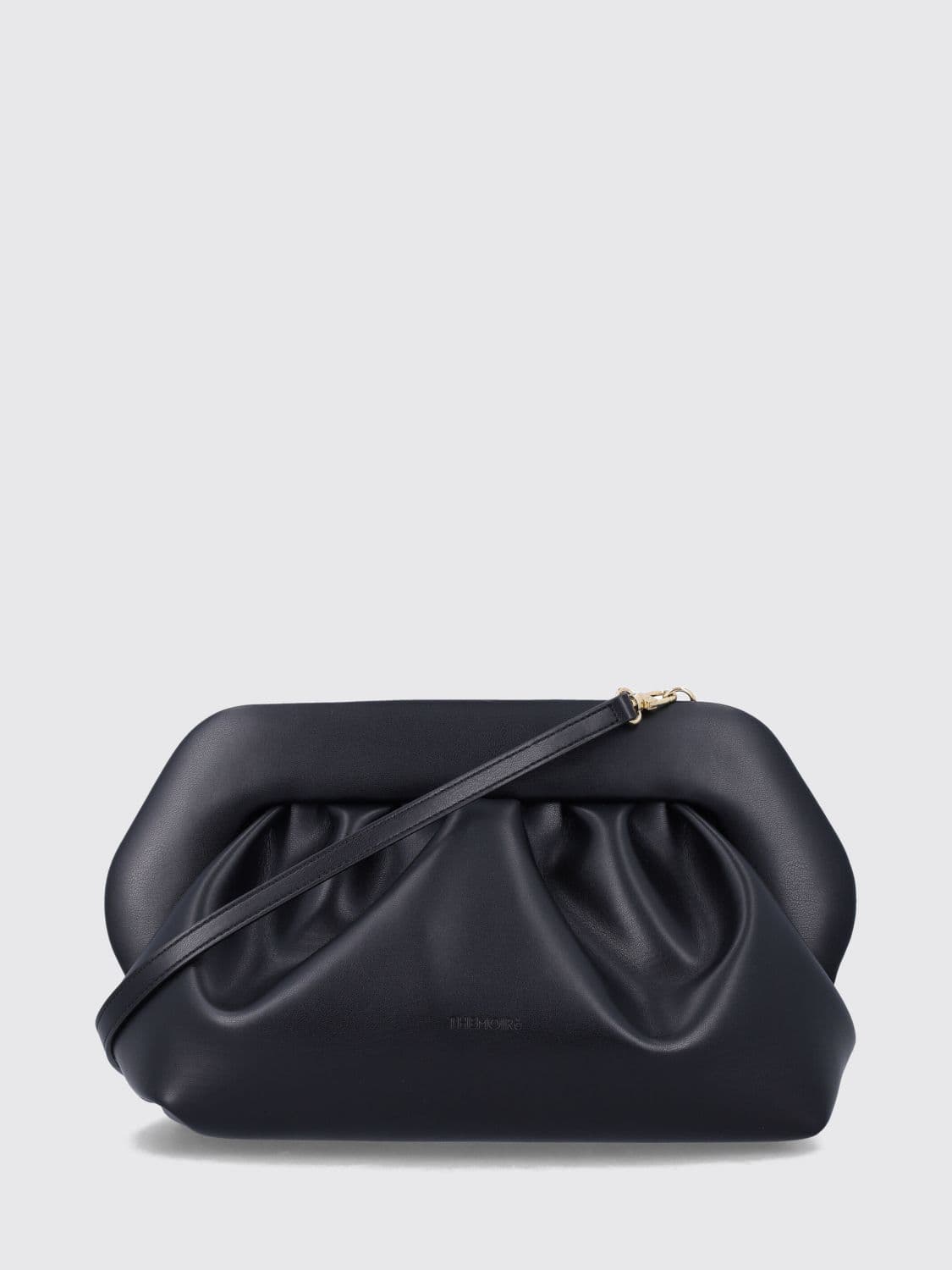 Themoirè Bios Draped Vegan Leather Clutch TheMoiré with Strap · OS