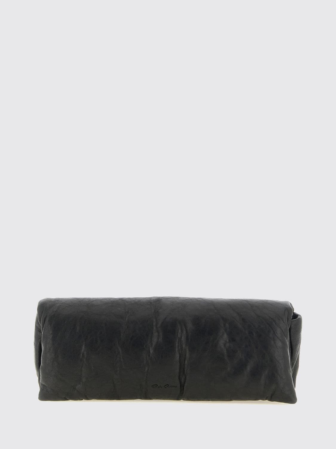 Rick Owens Rectangular Lambskin Leather Flap Clutch · OS
