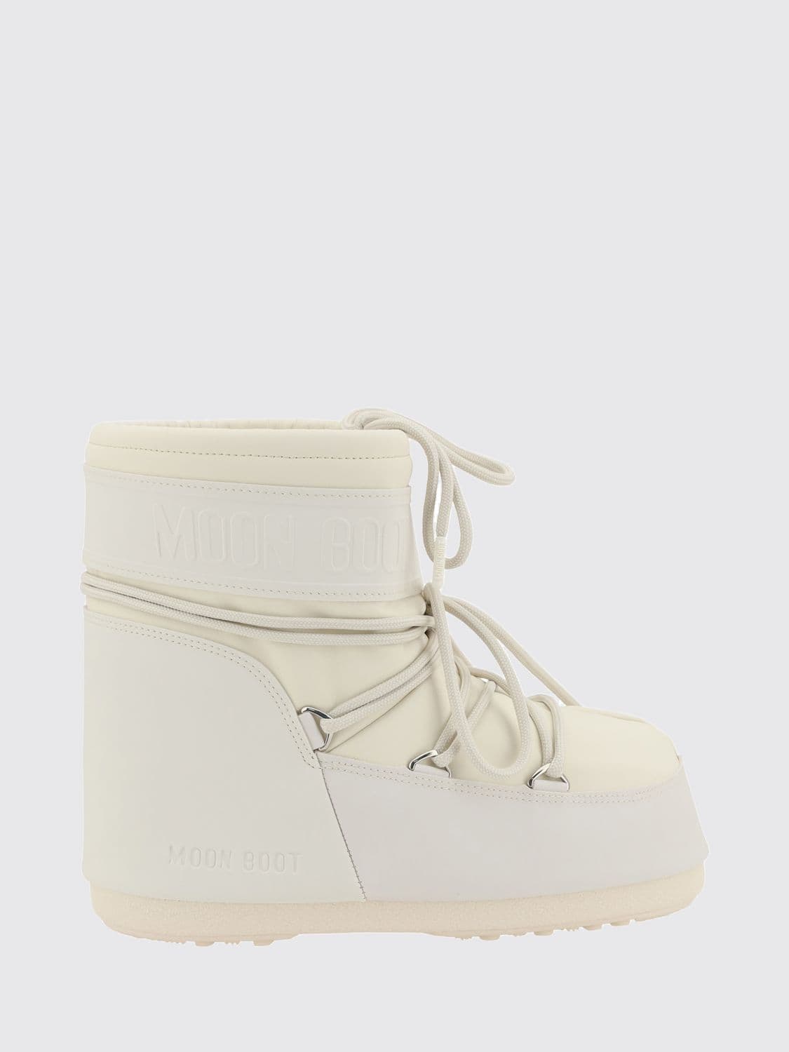 Moon Boot Icon Two-Tone Ankle Snow Boots with Adjustable Laces