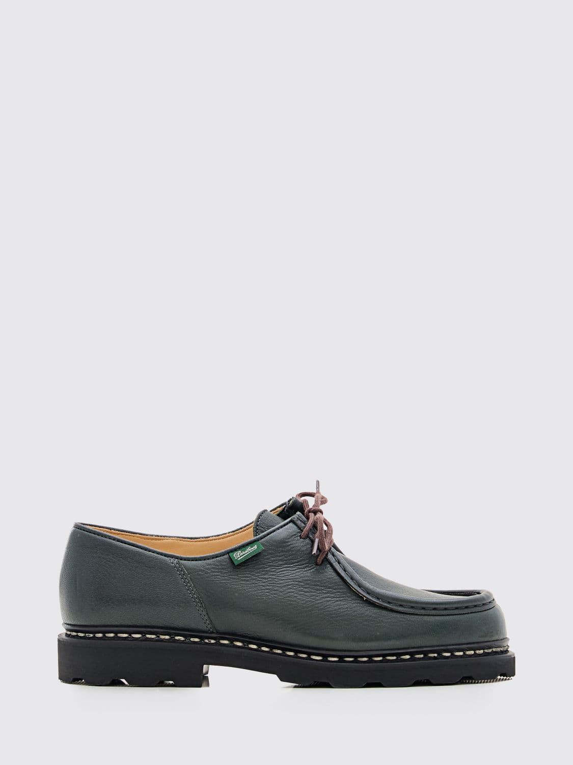 Paraboot Michael Deer Leather Derby Shoes with Raised Apron