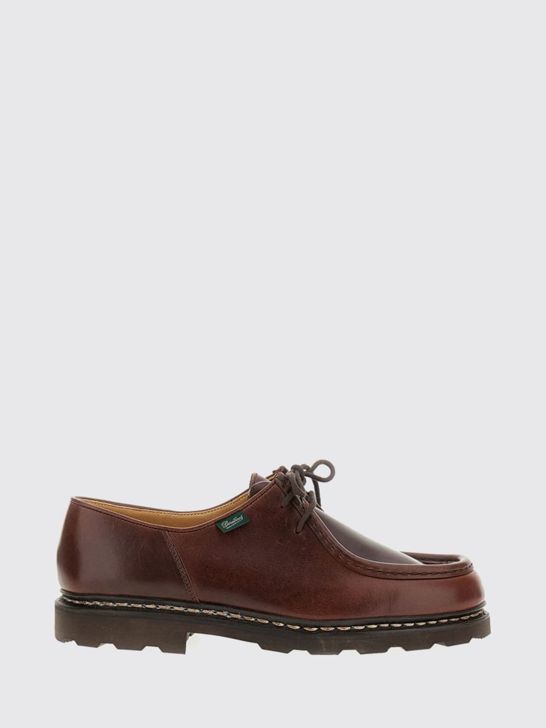Paraboot Michael Deer Leather Derby Shoes with Raised Apron