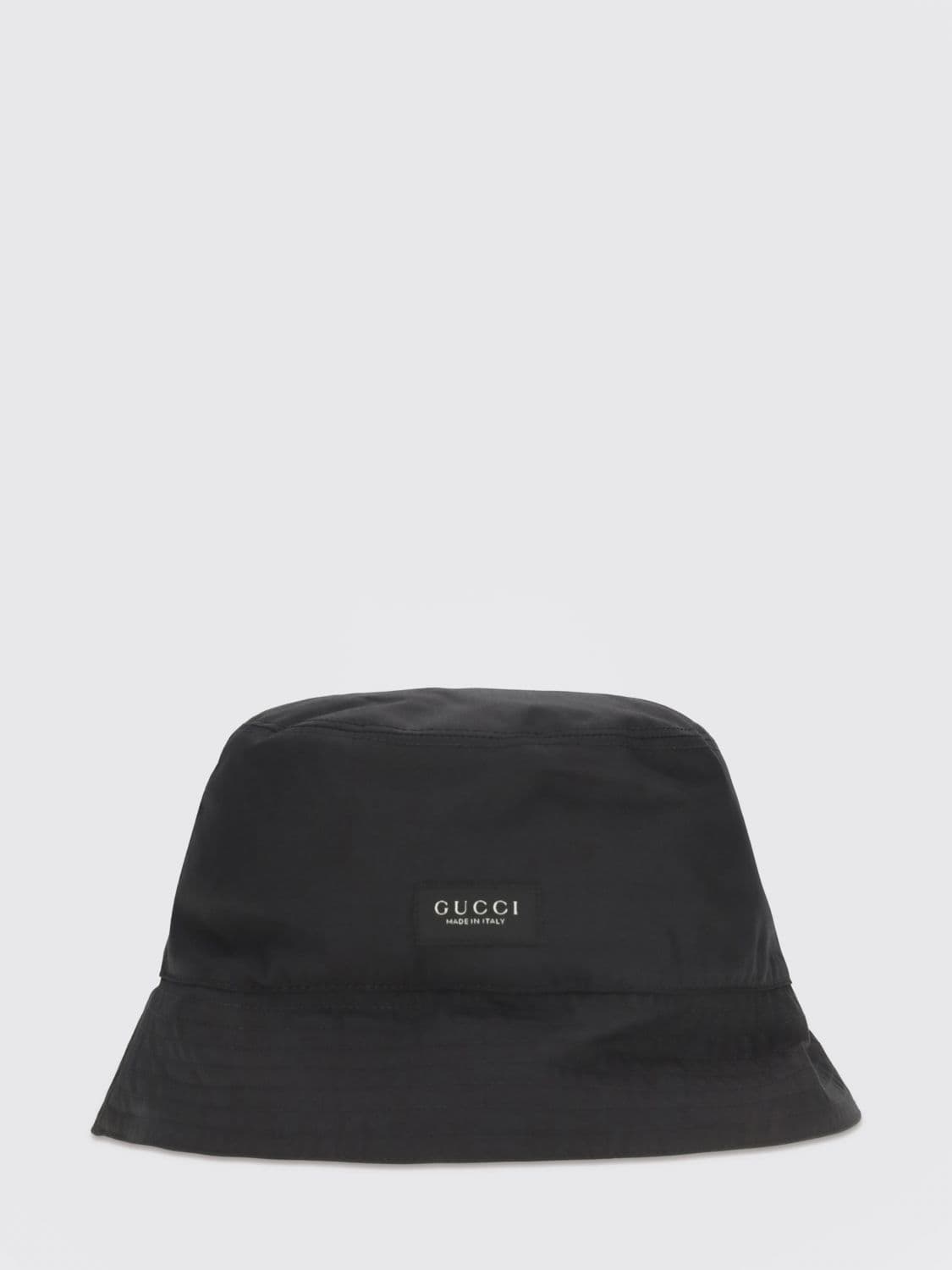 Gucci Cotton-Blend Bucket Hat with Contrast Lettering Logo