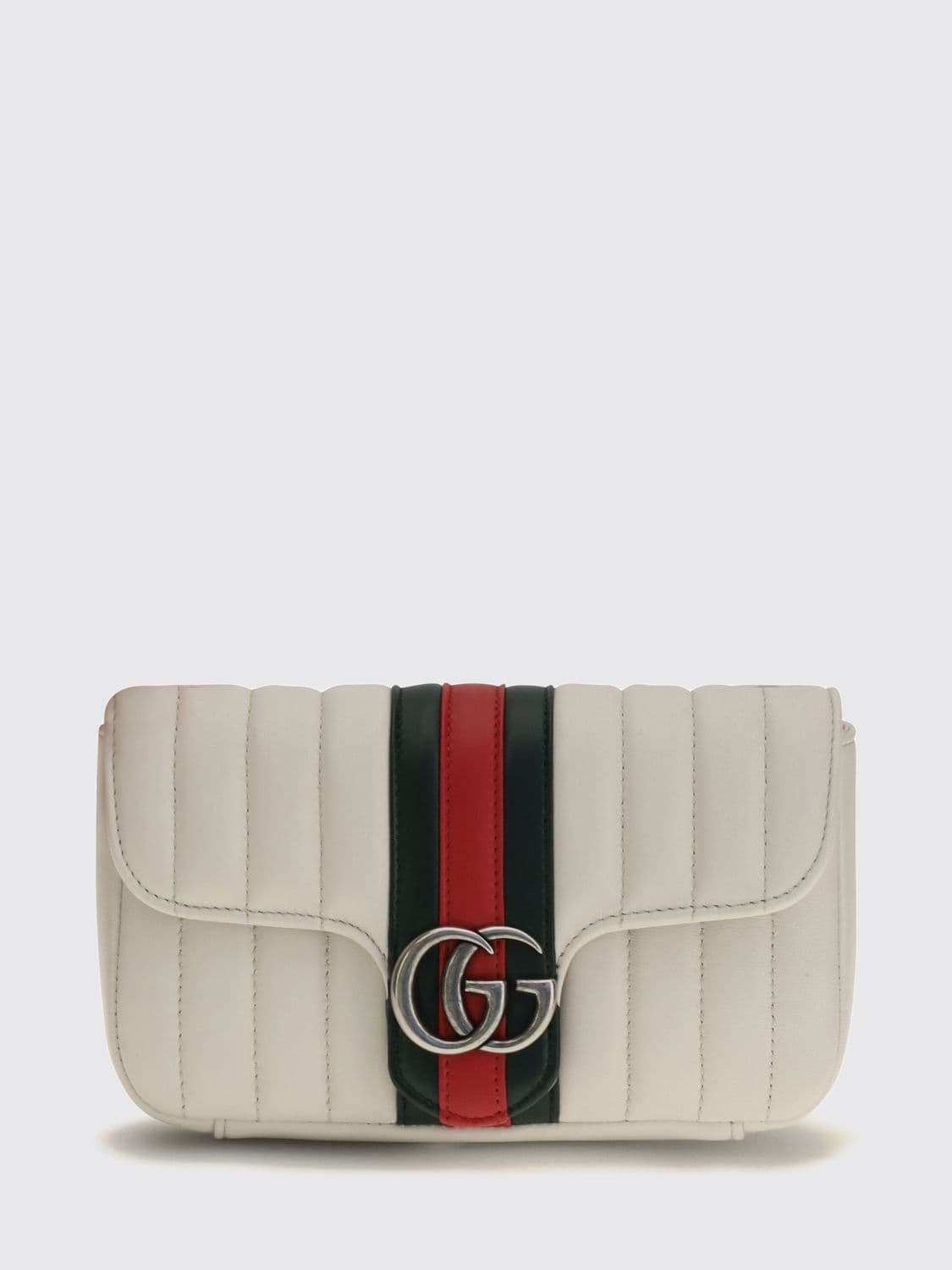Gucci GG Marmont Nappa Leather Mini Shoulder Bag with Web Stripe · OS