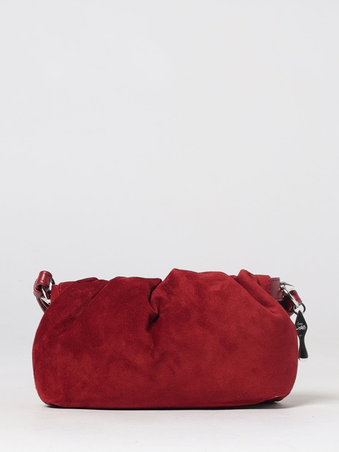 Christian Louboutin Eva Ruched Suede Calfskin Mini Crossbody Bag