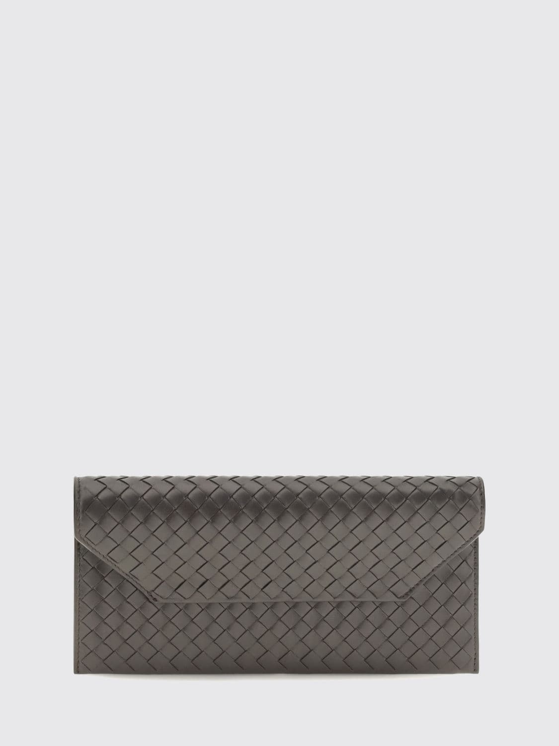 Bottega Veneta Small Intrecciato Woven Calfskin Leather Clutch with Removable Strap